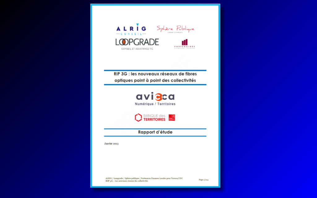 Couverture de l'étude ALRIG sur les RIP 3G