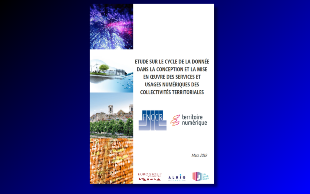 Couverture de l'étude ALRIG sur le cycle de la donnée